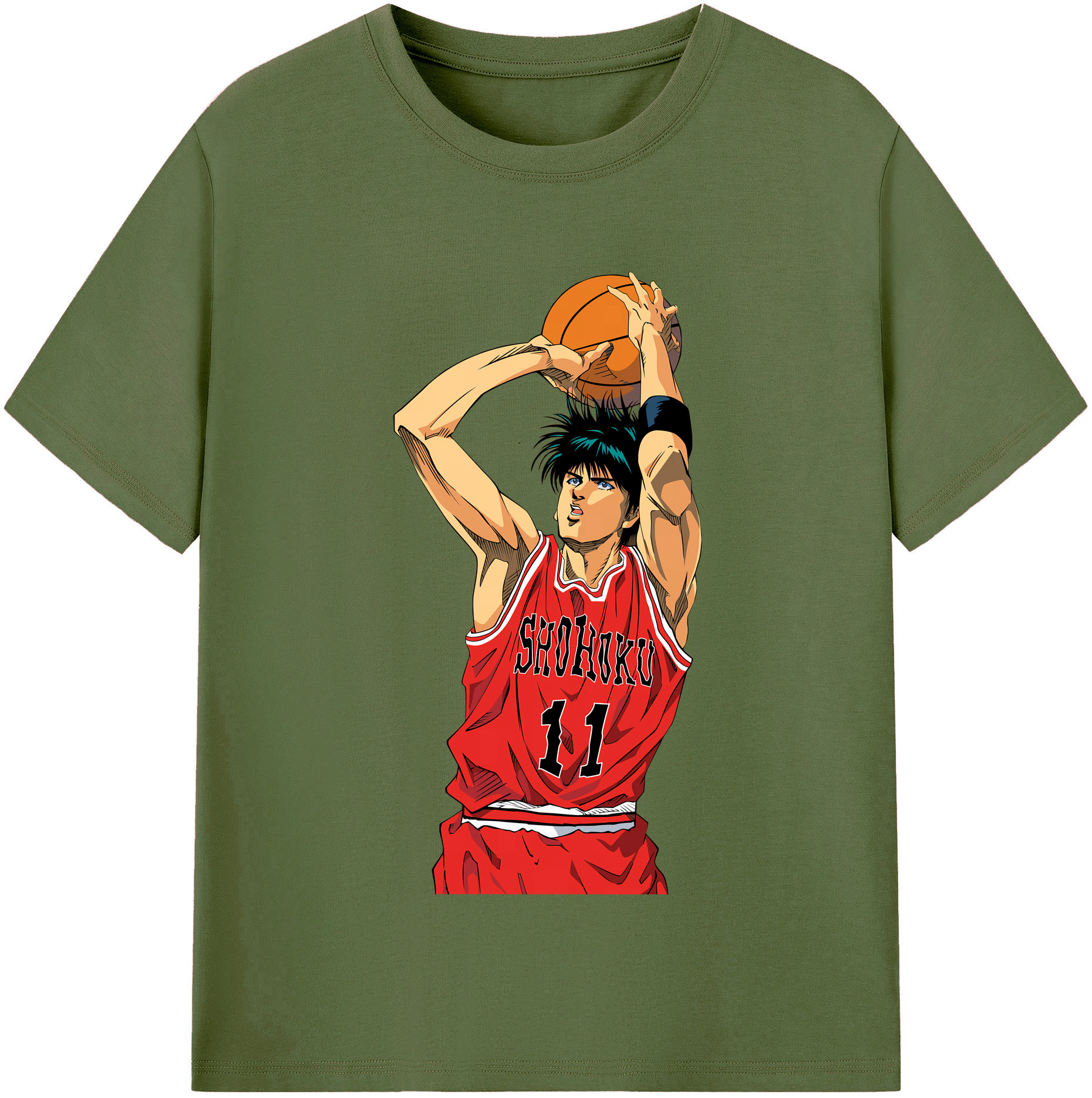 SLAM DUNK／スラムダンク 綿100％半袖Tシャツ（フロントプリント）